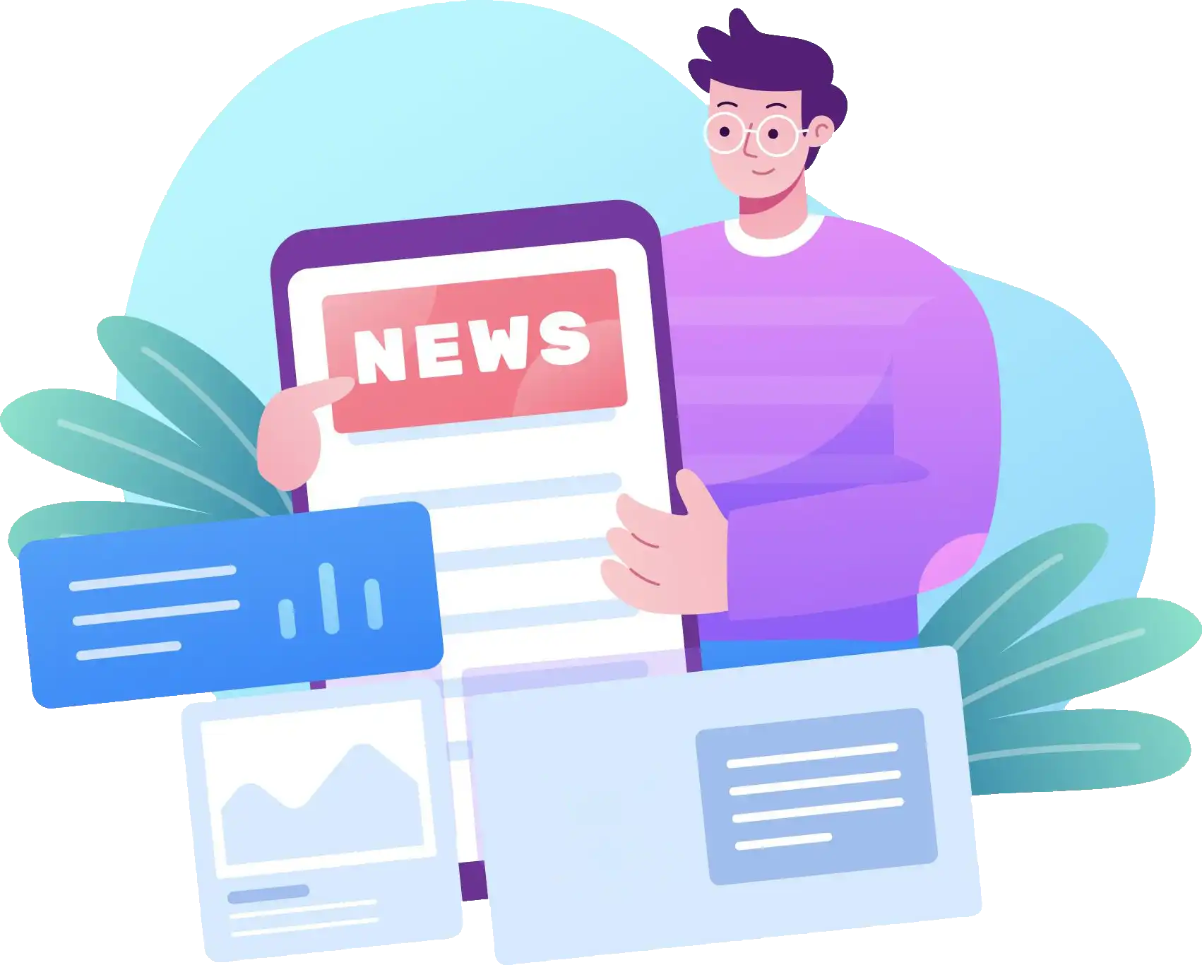 order to produce news content